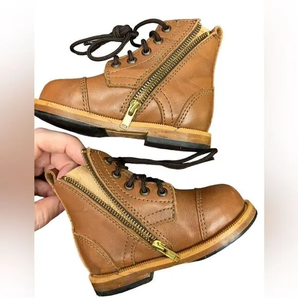 Mikoleon Heirloom Classic Boots Brown [Children Leather Boots] size 20 - Picture 5 of 11